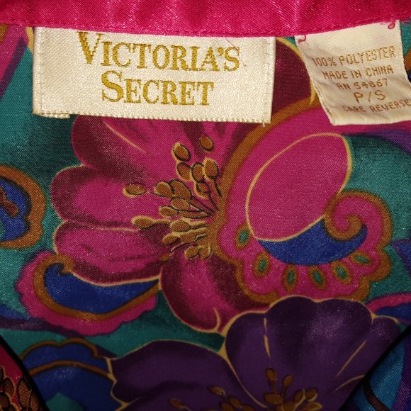 Victoria's Secret Gold Label Long Sleeve Nightshirt (80's).Sz P/S Valent… - Picture 8 of 10